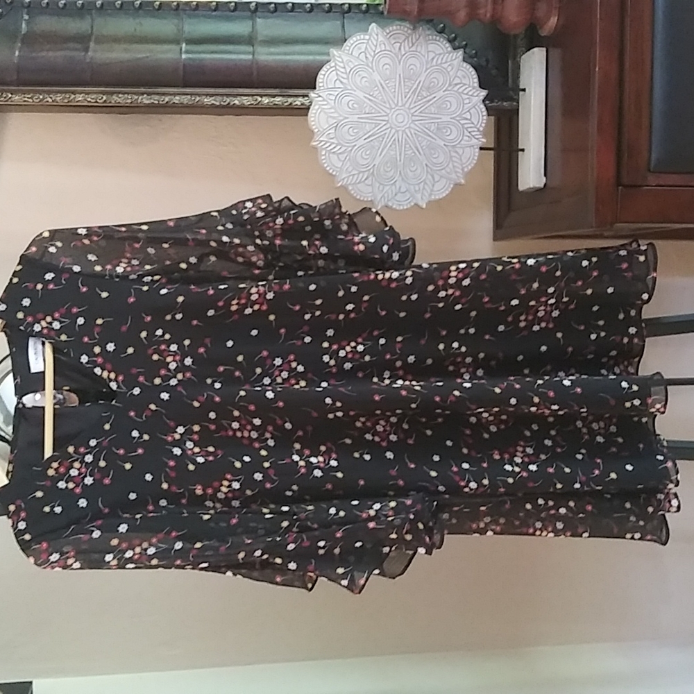 Calvin Klein floral mini dress.